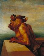 george frederic watts,o.m.,r.a. The Minotaur oil on canvas